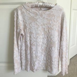LOFT |.Cream Lace Blouse